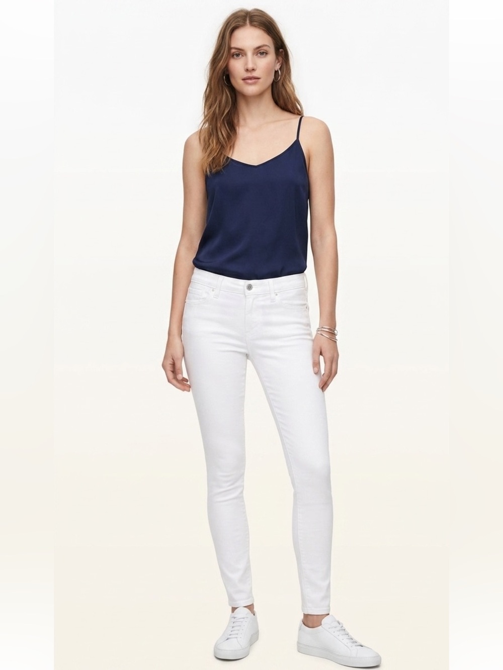 New Abercrombie & Finch White Harper Jeggings Leggings Y2K